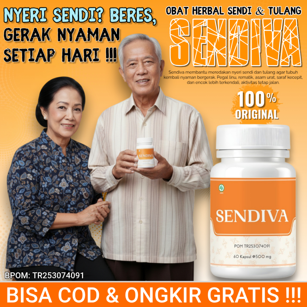 Obat Asam Urat Alami & Paten – Sendiva Herbal Tradisional, Cepat Redakan Nyeri Kaki, Tangan, Lutut &