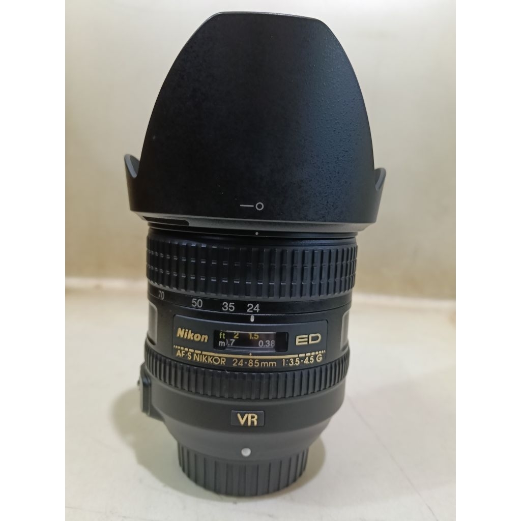 lensa Nikon 24-85mm vr mulus murah bisa untuk fulfram