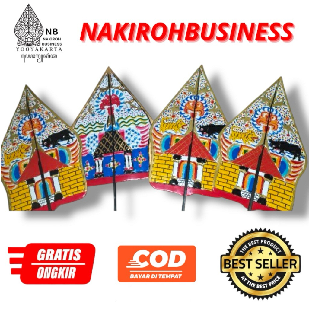 Nakirohbusiness Wayang Kayon Gunungan 45Cm Kertas Duplex Tahan Lama
