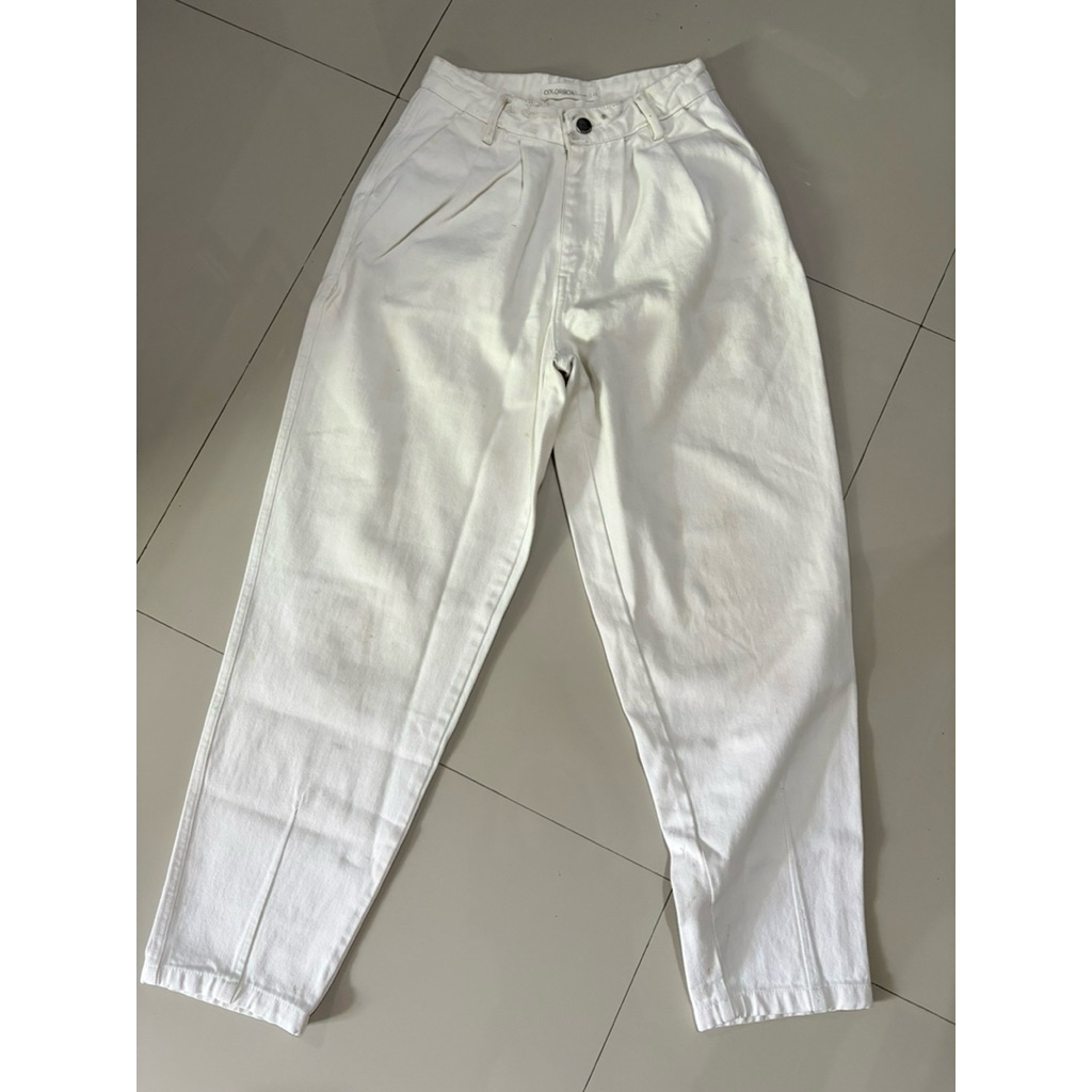 preloved celana h&M, barrel, jeans straight, cutbray, sweatpants