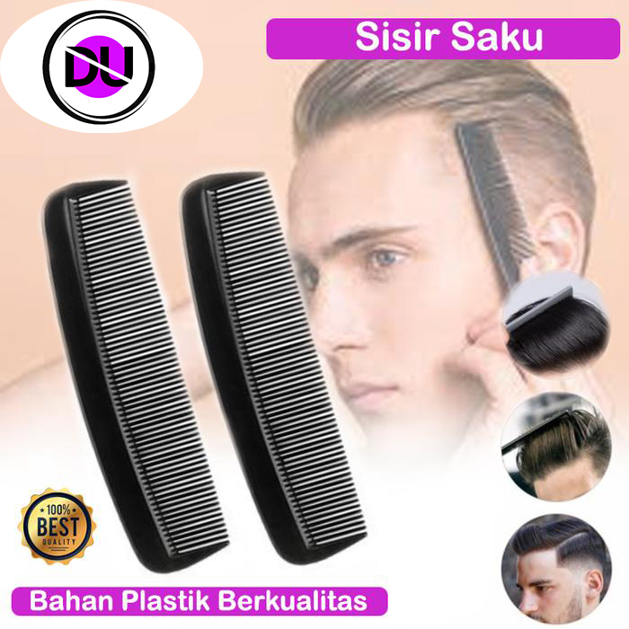 Sisir Rambut Pria Saku Sisir Laki Dompet Kecil Pomade Plastik Premium Ekonomis Sisir Mini Saku