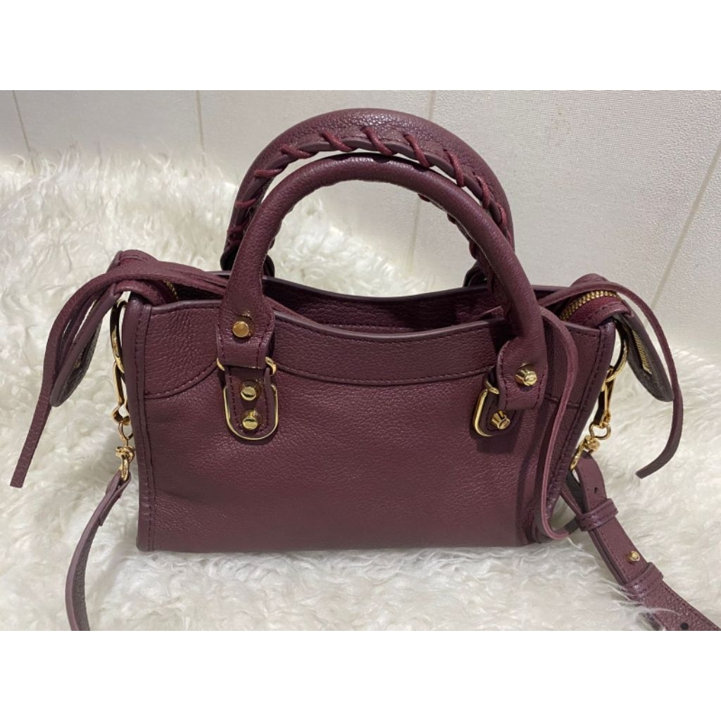 Tas Preloved Balen MinCit Burgundy Bag