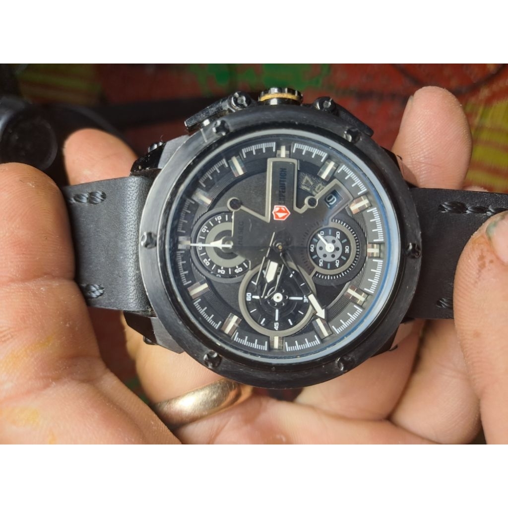 jam tangan second cronograph expedition E6630M original stanles stell