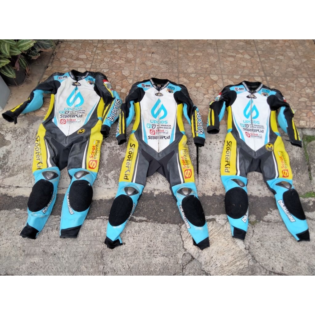 wearpack baju balap motor roadrace wearpak full kulit bekas bagus