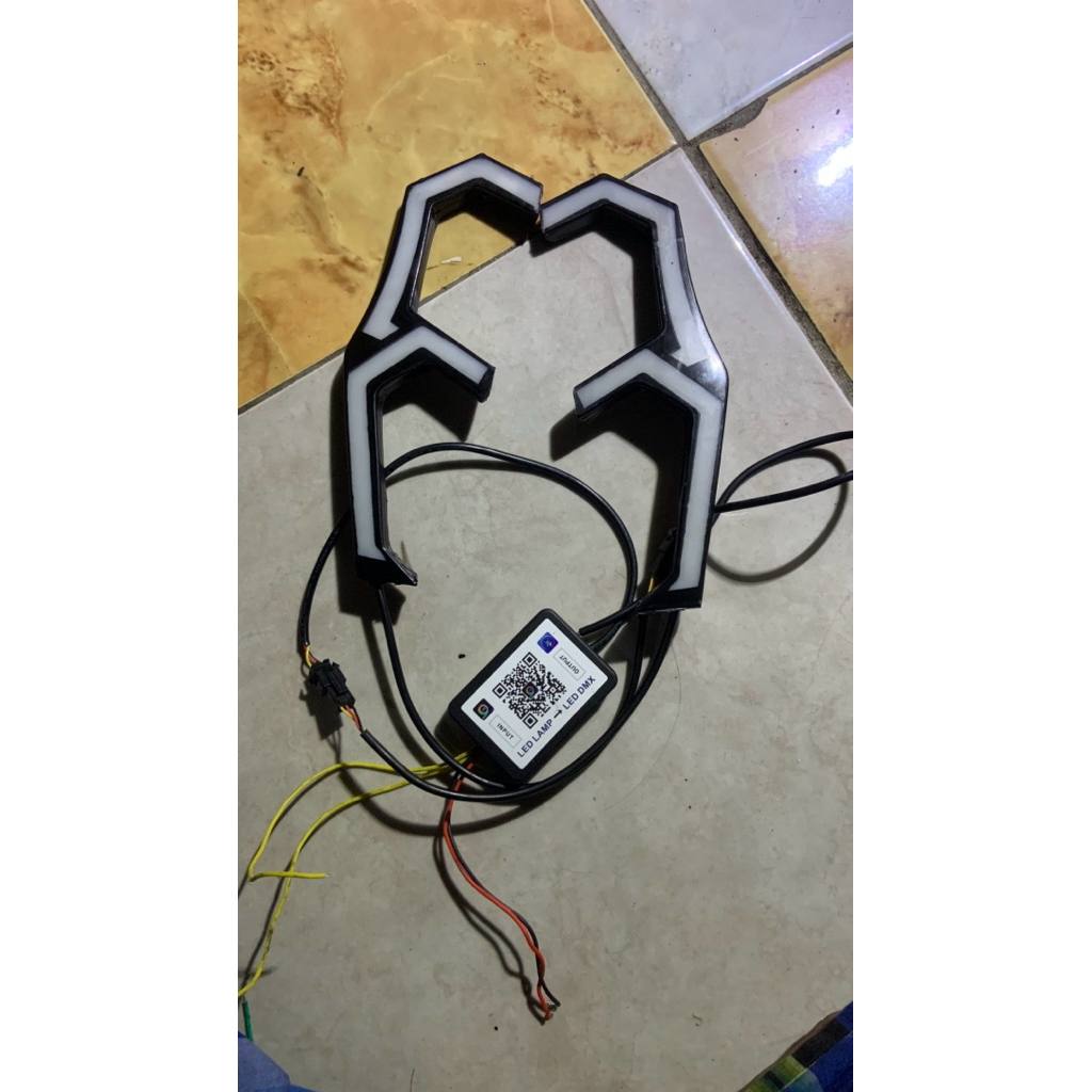 lampu  RGB alis lazy akrilik aerox new 155