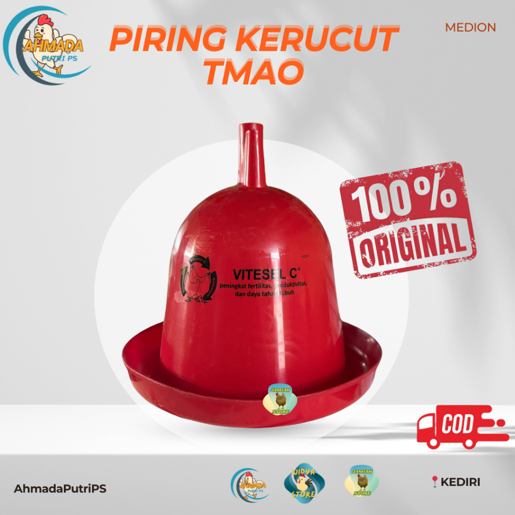 PIRING KERUCUT TMAO MEDION Tempat Minum Ayam Otomatis / Tempat Minum Ayam Otomatis