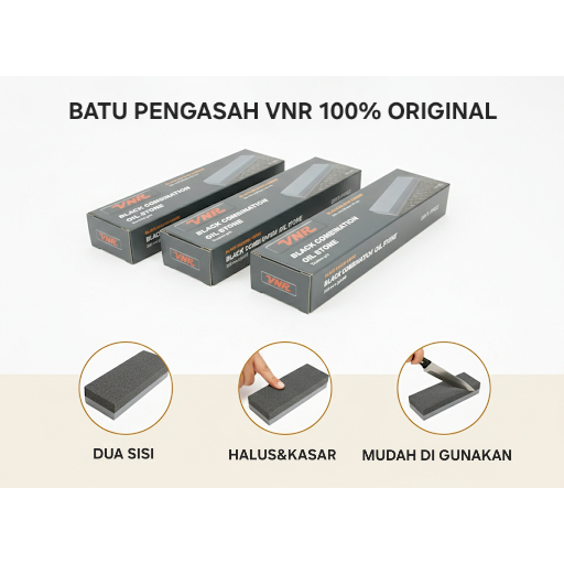 Batu Asah Pisau & Golok VNR - batu Pengasah serbaguna asahan dua sisi kualitas terbaik