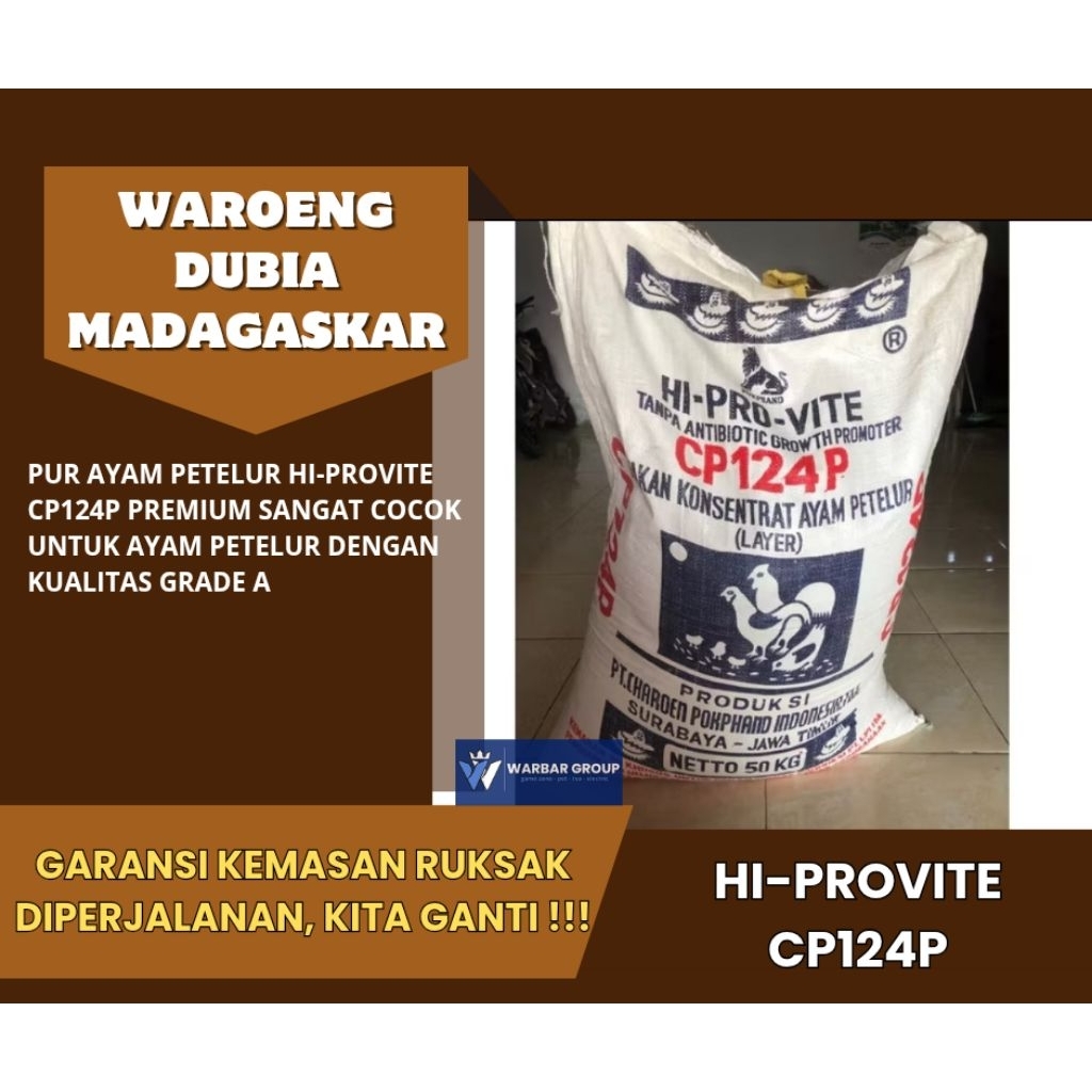 Pur ayam petelur hi-provite cp124p 500 GRAM STOCK TERBARU ( FRESH PRODUCT )