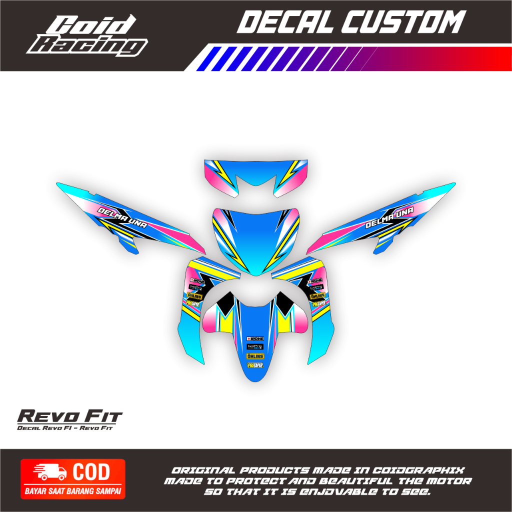 Decal Stiker Motor Revo X -Revo Fit - Revo FI