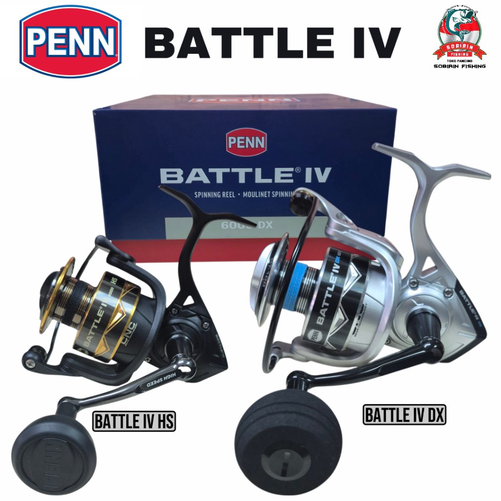 Reel PENN BATTLE IV 2024 DX & HS POWER HANDLE 4000DX-6000DX/4000HX-6000HS | Reel Penn batle 4 bervar