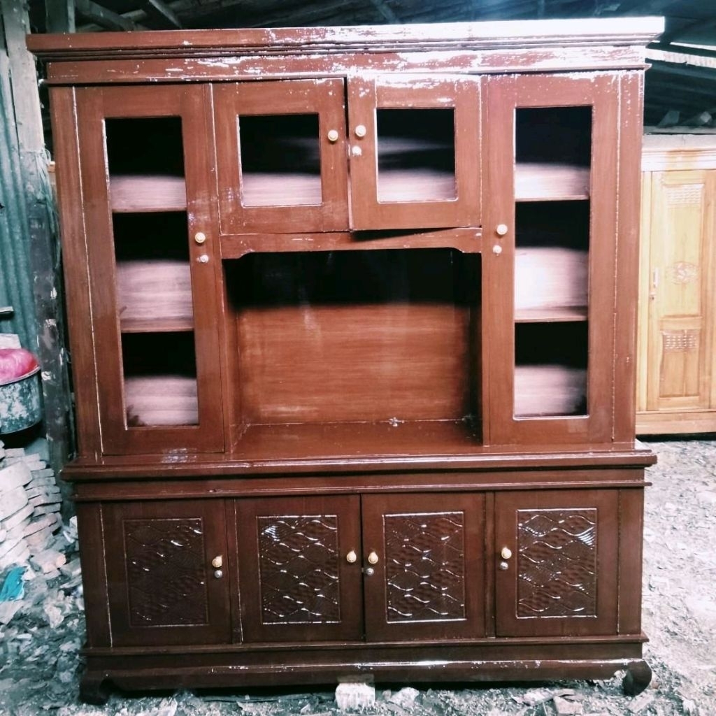 Bupet TV minimalis kayu jati