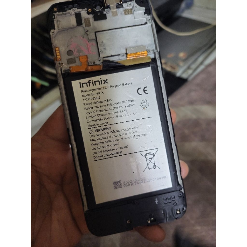 batre copotan infinix smart 5/6