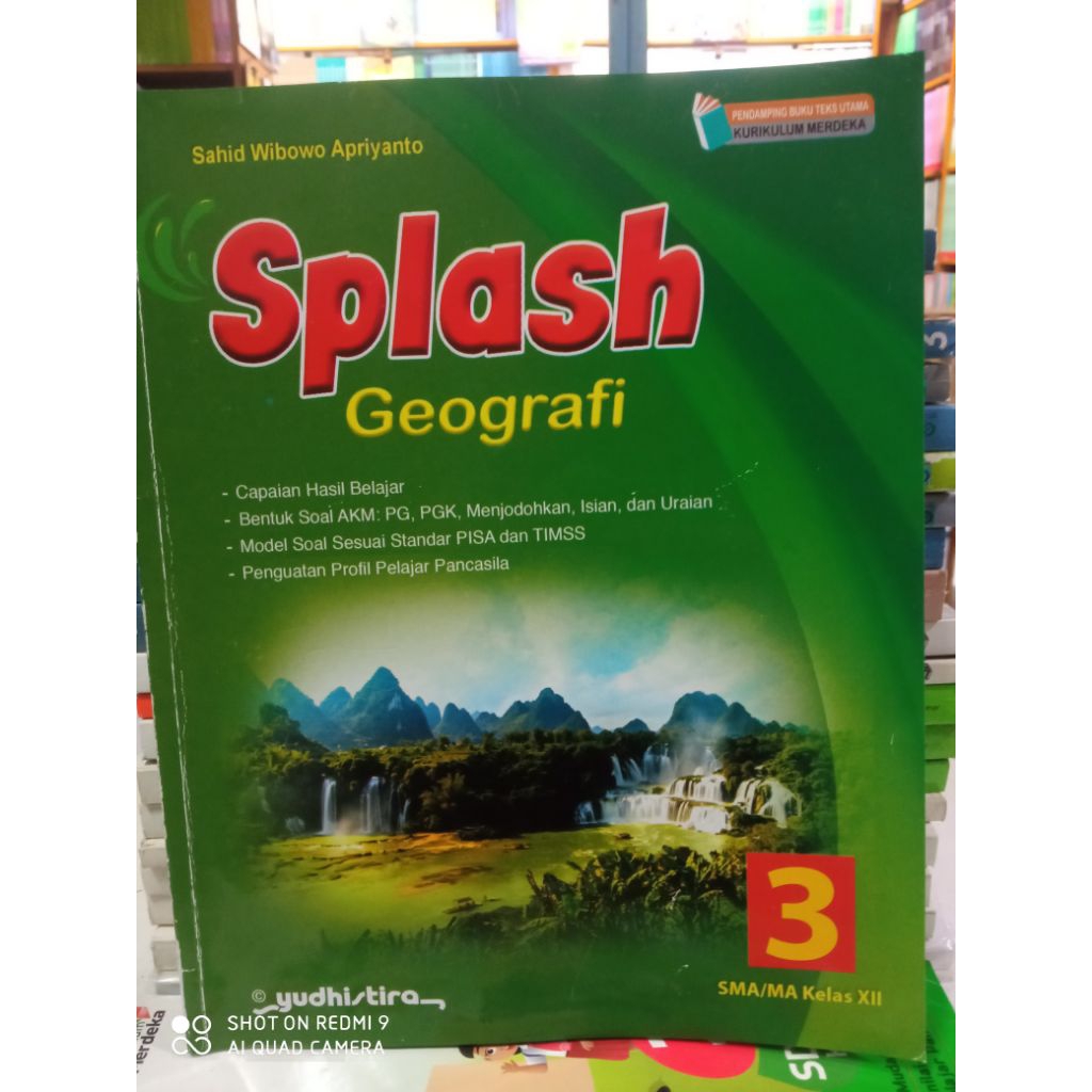 BUKU SPLASH GEOGRAFI UNTUK SMA KELAS 12 YUDHISTIRA ORIGINAL