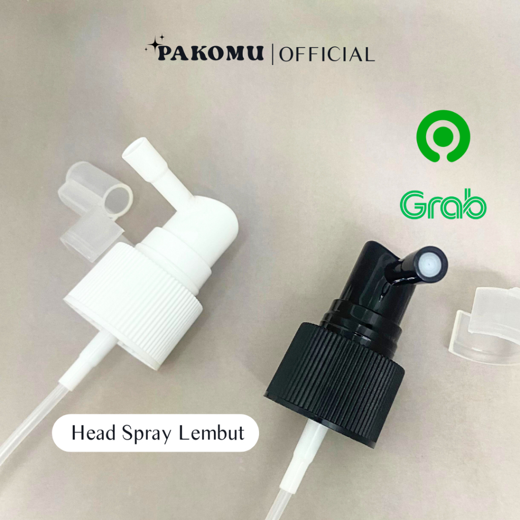 BOTOL Spray Botol 20-24 Neck Plastik Putih Leher Diputar Panjang 19.4cm