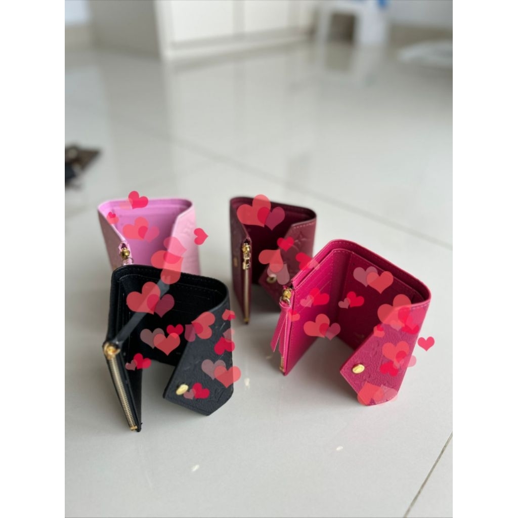 DOMPET CEWEK MINI LIPAT 3 EMBOSSED