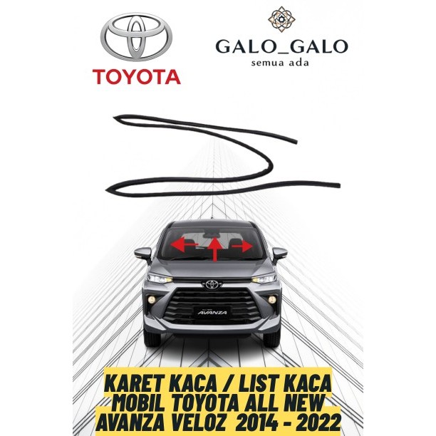 KARET KACA / LIST KACA MOBIL TOYOTA AVANZA VELOZ 2014 - 2022