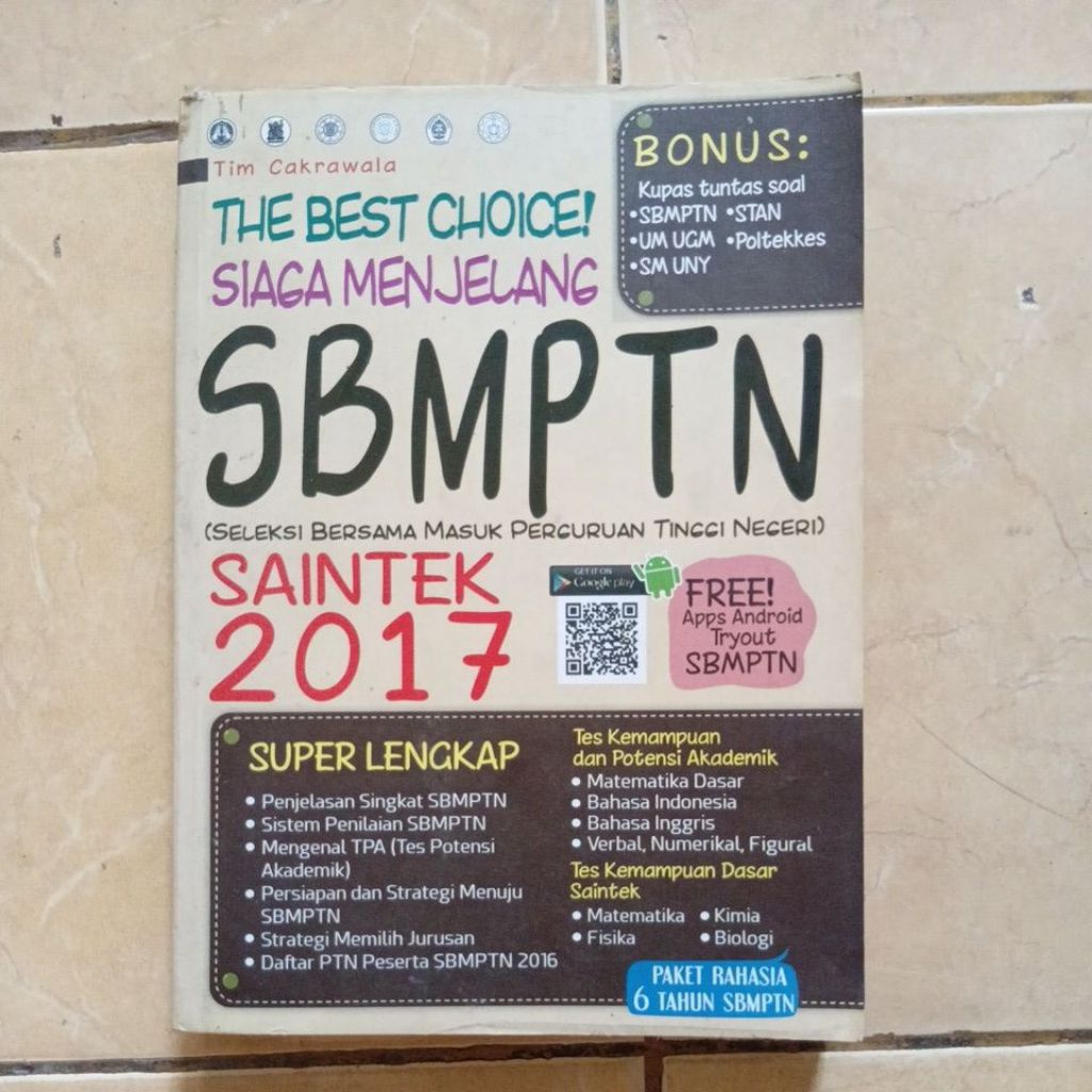 (Preloved) SBMPTN SAINTEK 2017