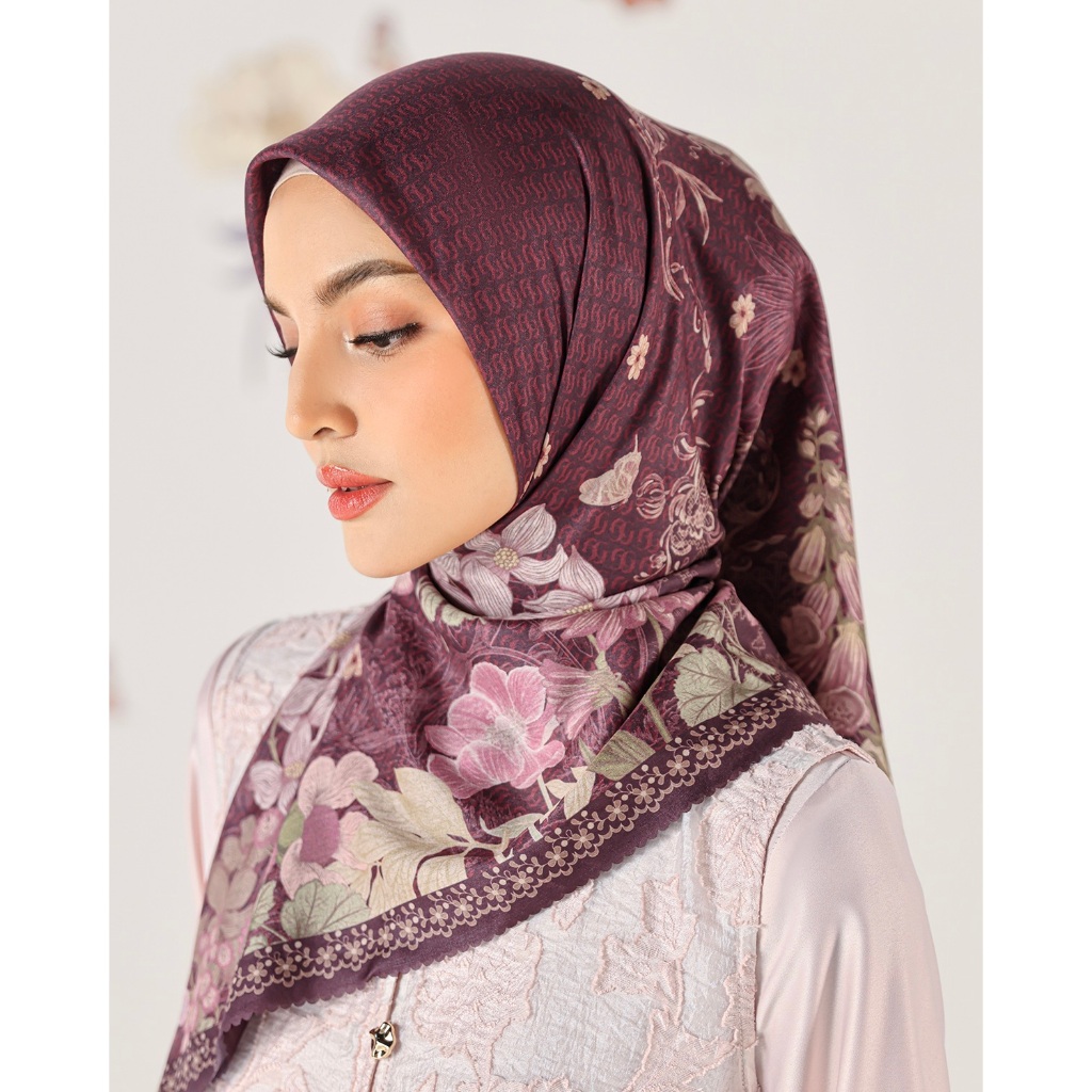 Geulis.id NAURA SCARVES / HIJAB SEGI EMPAT / HIJAB PRINTED