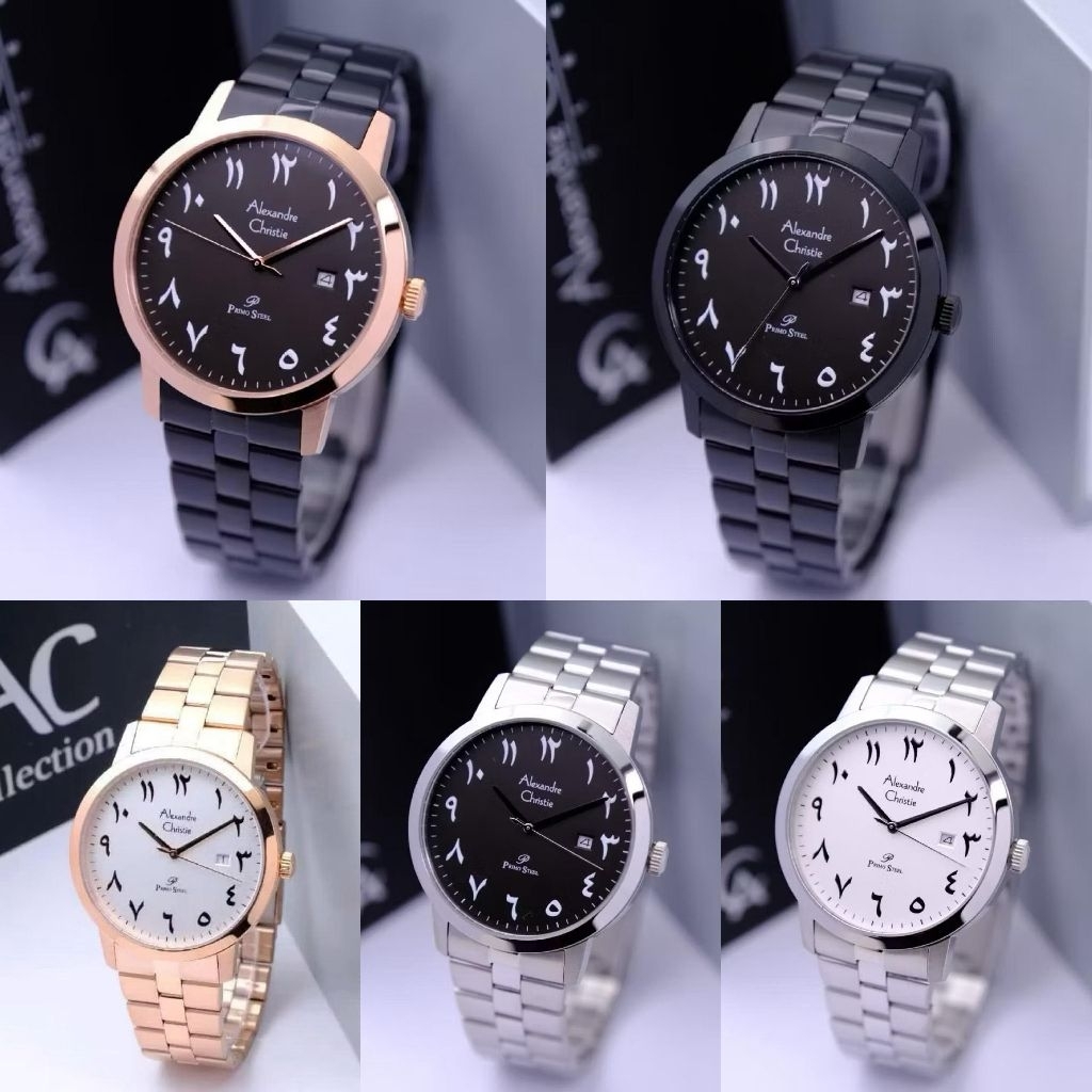 Terbaru Jam Tangan Pria Alexandre Christie 1007 AC1007 Angka Arab [ORIGINAL]