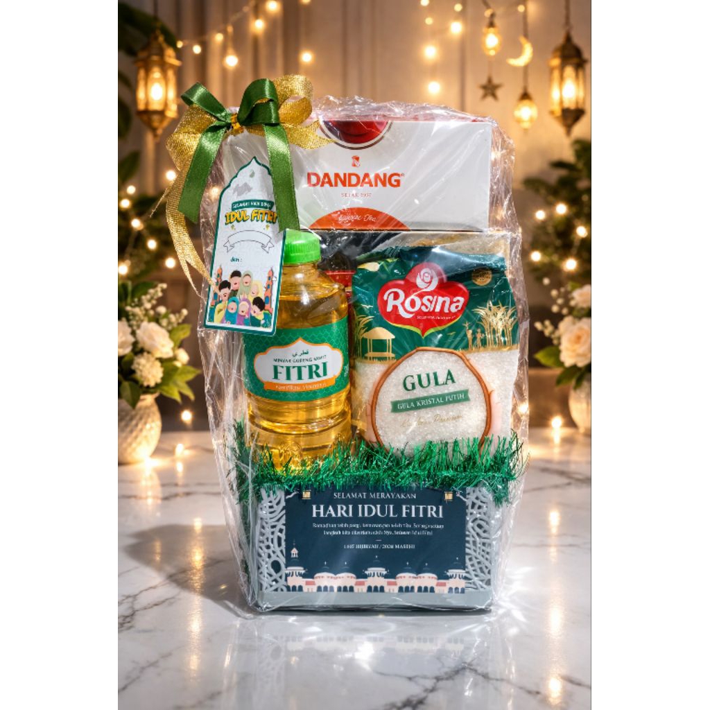 Parcel Lebaran Mini Sembako Paket Sembako Hampers Lebaran