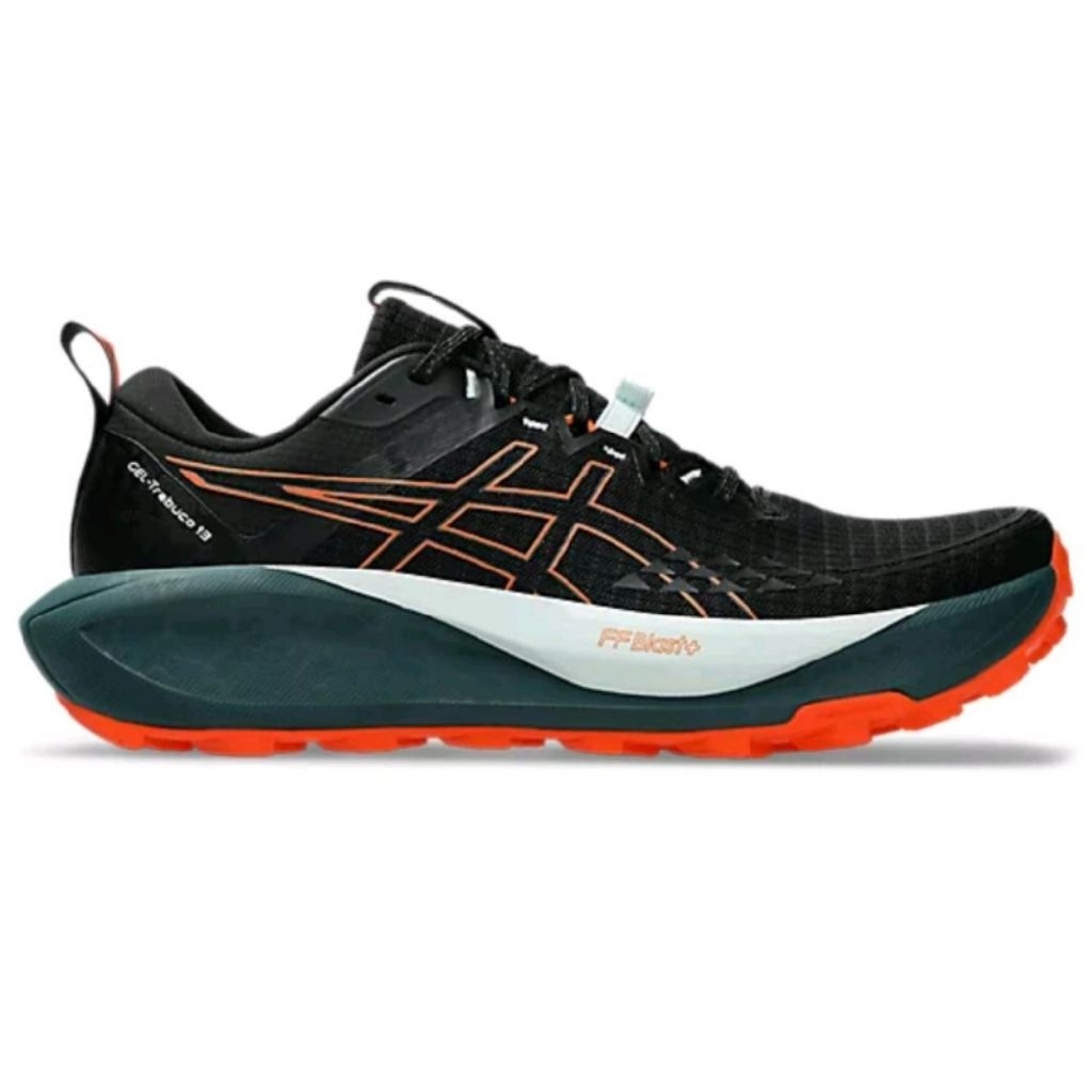 Sepatu Trail Running Asics Gel Trabuco 13 Black/Nova Orange