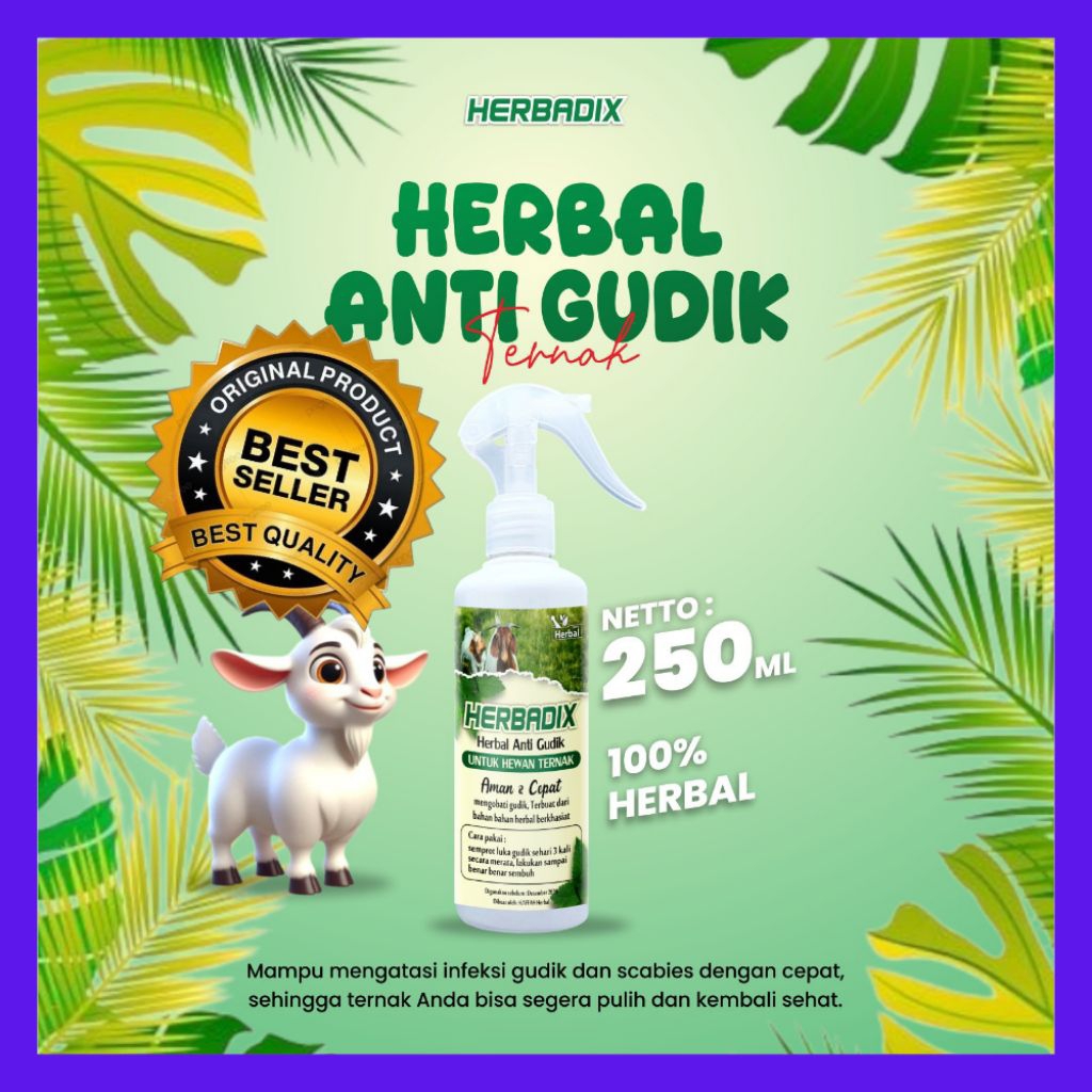 TERLARIS  Obat Gudik Kambing Herbal, Obat Gudik Kambing Manjur, Obat Gudik Kambing Mujarab