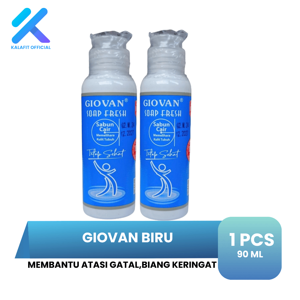 GIOVAN Sabun Antiseptik Mengurangi Bau Keringat Bayi Unscented 90ml 1Pcs