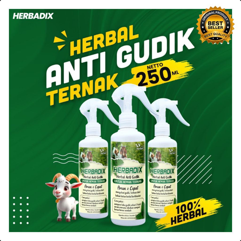 TERLARIS  Obat Gudik Kambing Herbal, Obat Gudik Kambing Manjur, Obat Gudik Kambing Mujarab