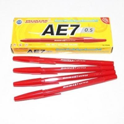 (HKMART)BOLPEN MURAH AE7 MERAH STANDARD