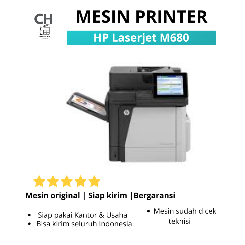 printer HP laserjet m680 mesin fotocopy warna