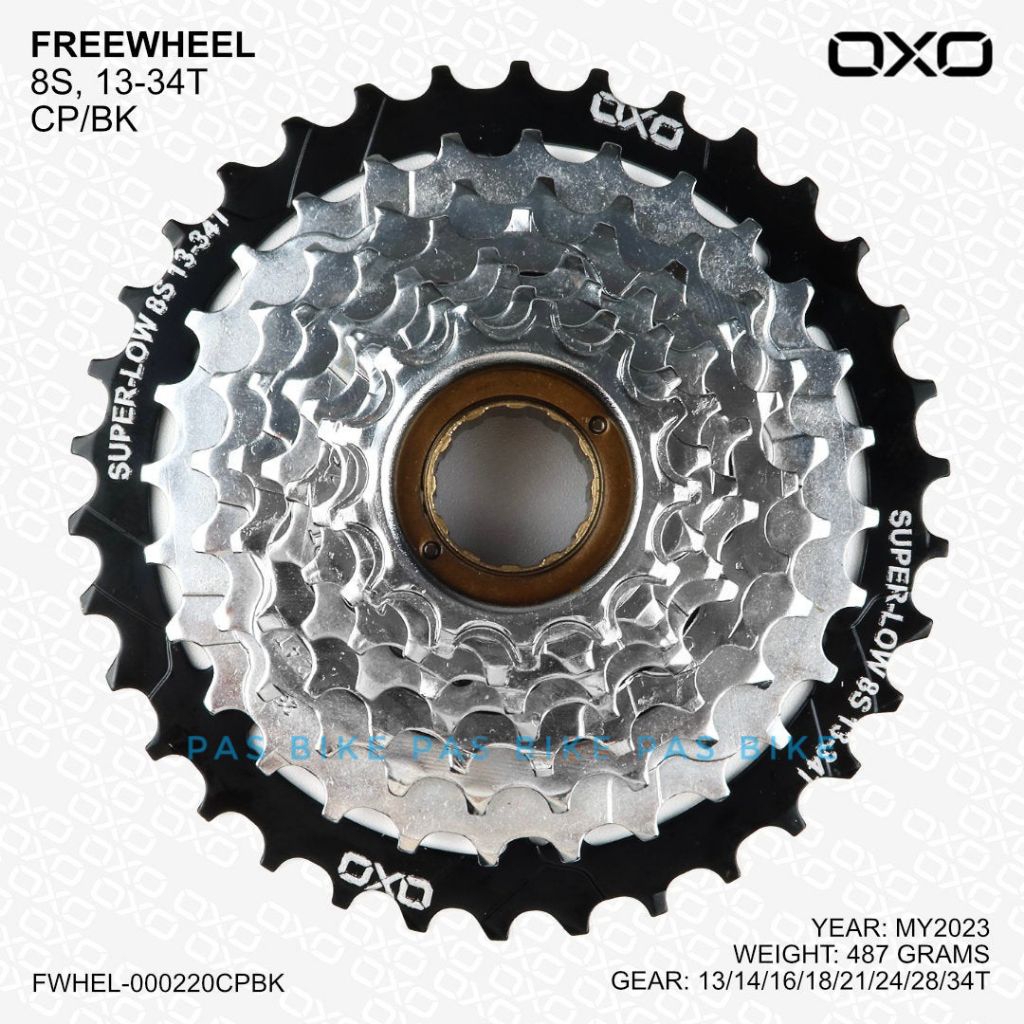 Freewheel Sprocket 8 Speed Drat Ulir 13-34T OXO