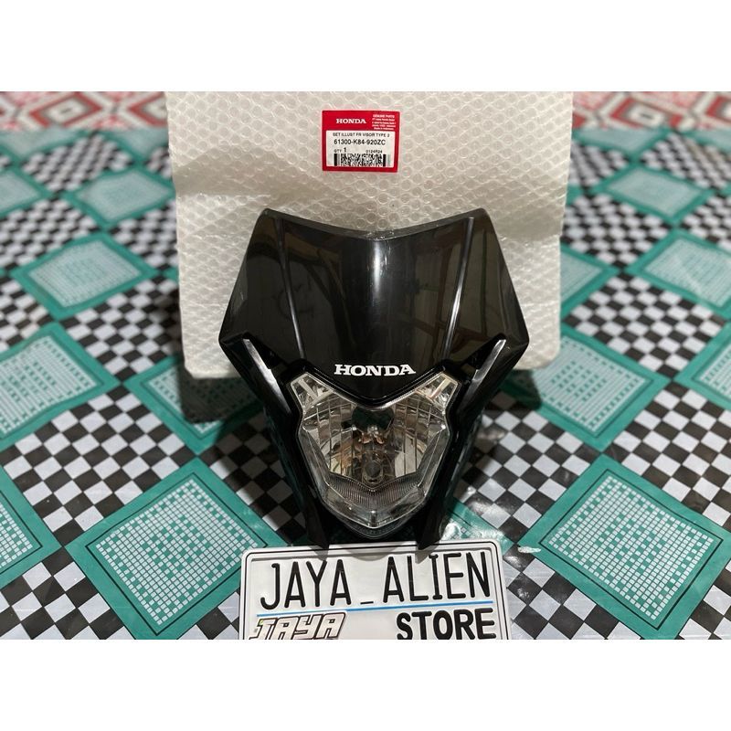 HEADLAMP CRF 150L + REFLEKTOR CRF 150L HITAM Original BARU