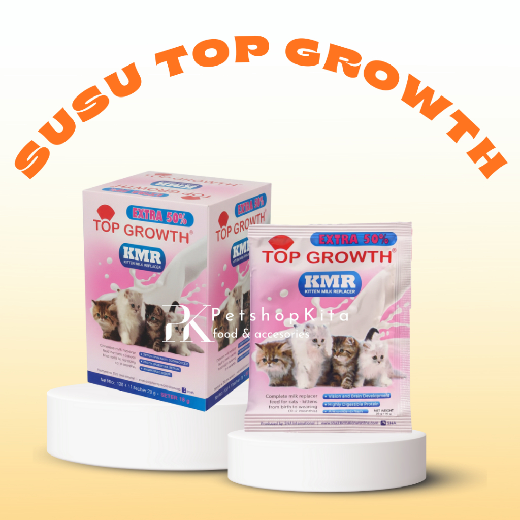 TOP GROWTH SUSU KUCING PER SACHET 30 GR / SUSU TOP GROWTH