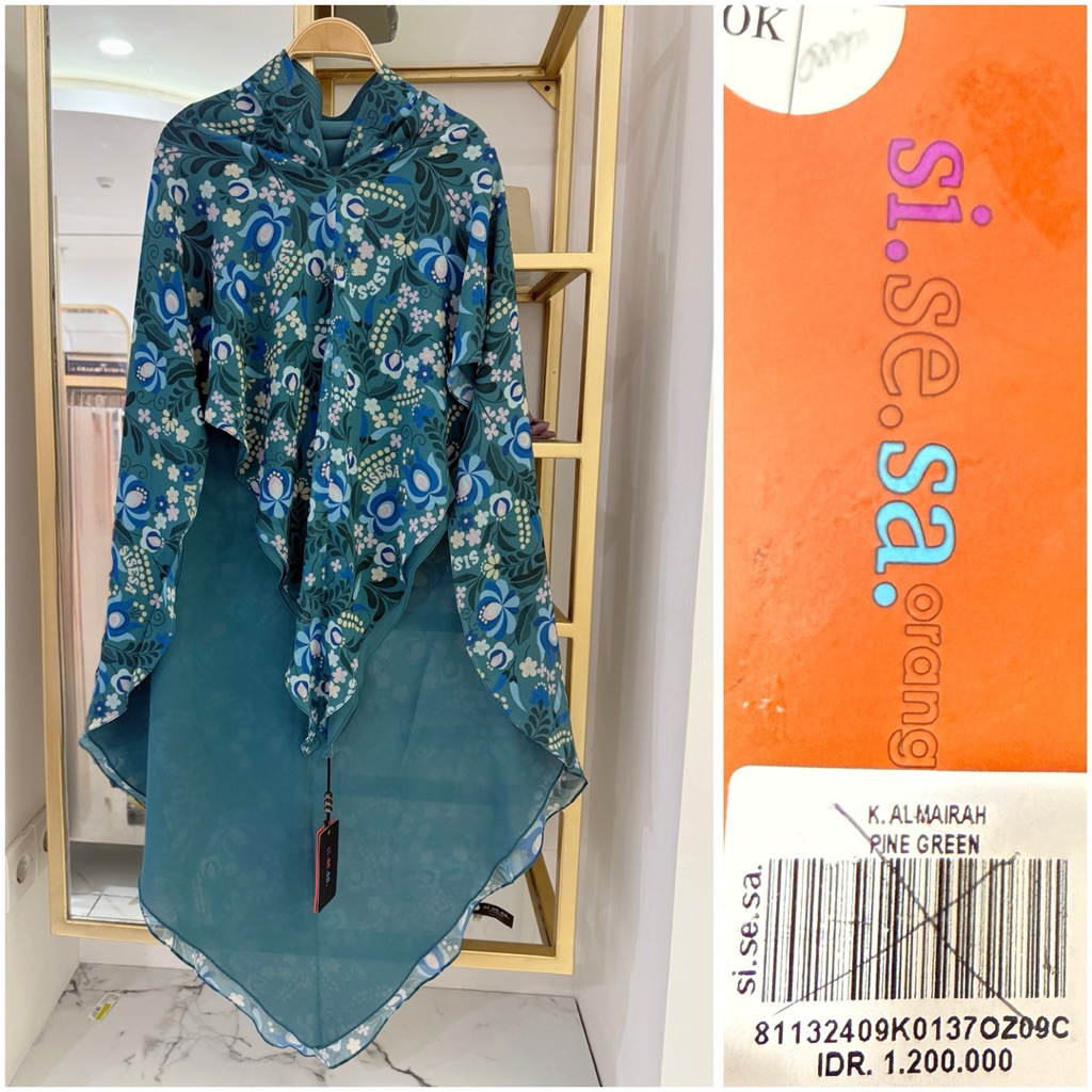 sisesa khimar pine green