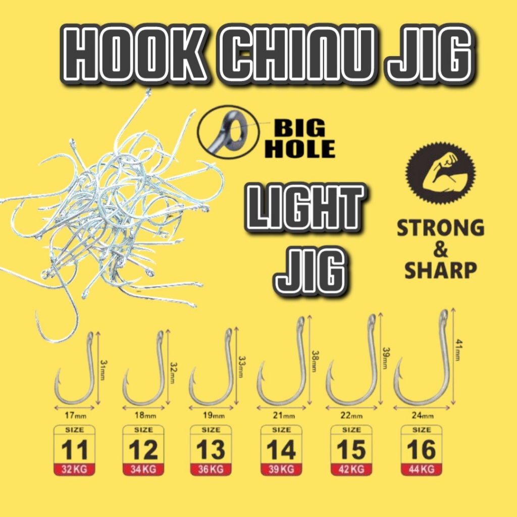 KAIL CHINU JIG MATA KAIL LIGHT JIG MATA KAIL PANCING KAIL MANCING ASSIST HOOK kail jig