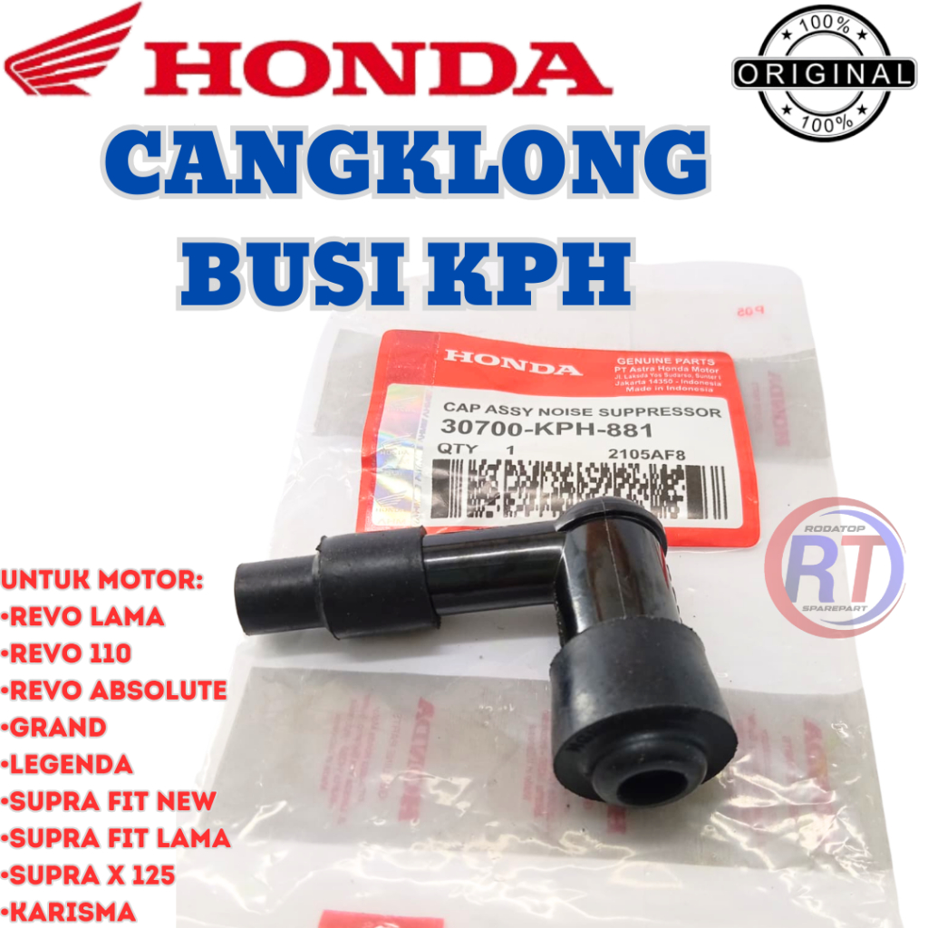 BUSI CANGKLONG KODE KPH HONDA ORIGINAL PRESISI UNTUK MOTOR REVO OLD REVO 110 REVO ABSOLUTE GRAND DLL