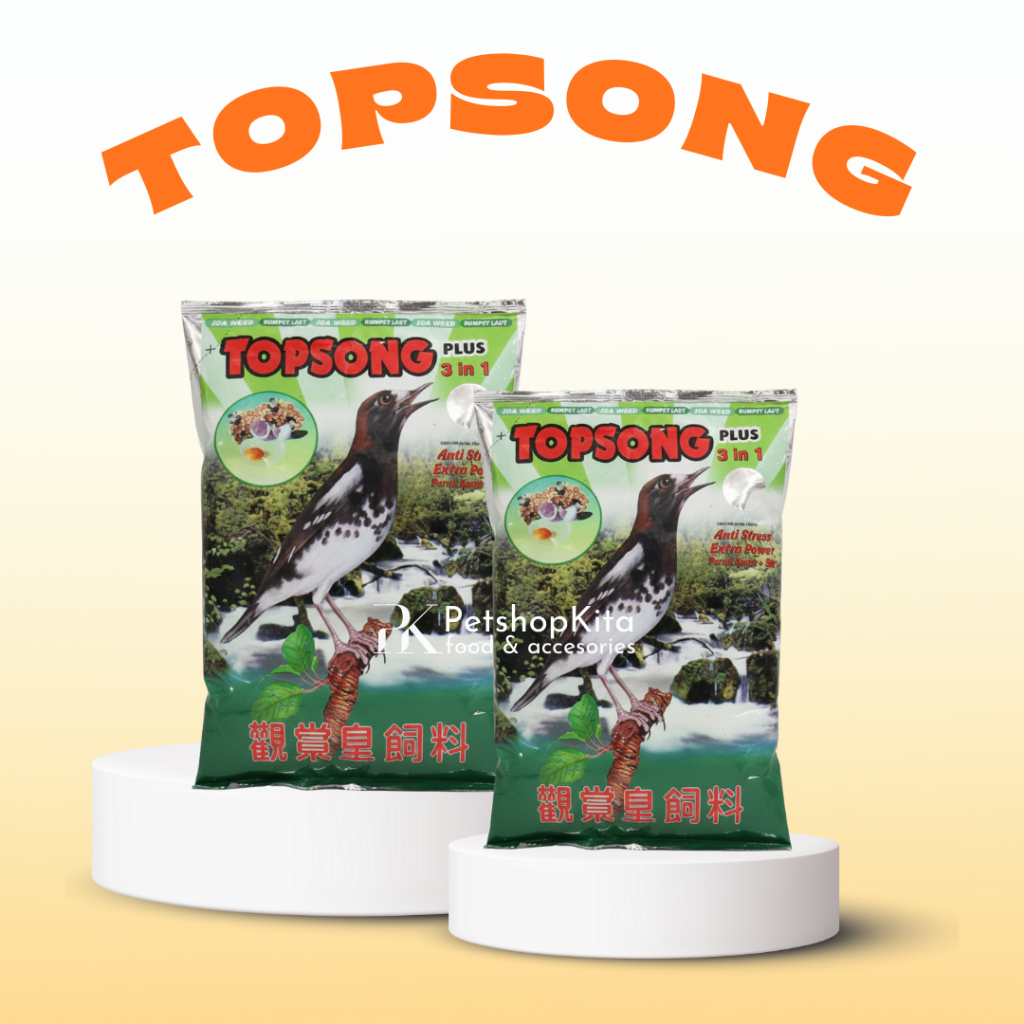 TOPSONG SEAWEED  HIJAU/ TOPSONG KUNING TOPSONG PAKAN BURUNG JALAK MURAI KACER