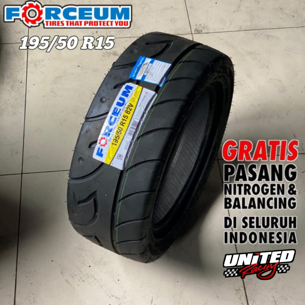 Ban Mobil Semislik 195 50 R15 Merk Forceum Exp Sport Ban Meaty 195/50 Ring 15 Awet