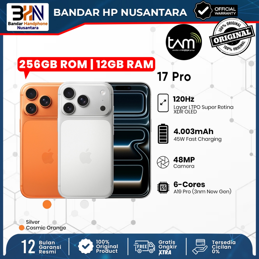[TAM] Apple iPhone 17 PRO 256 NEW GARANSI TAM