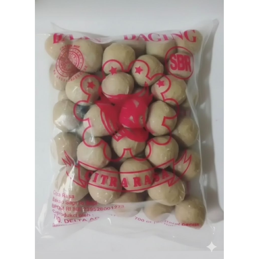 Bakso Daging  Sapi "Citra Rasa SBR" 50 butir