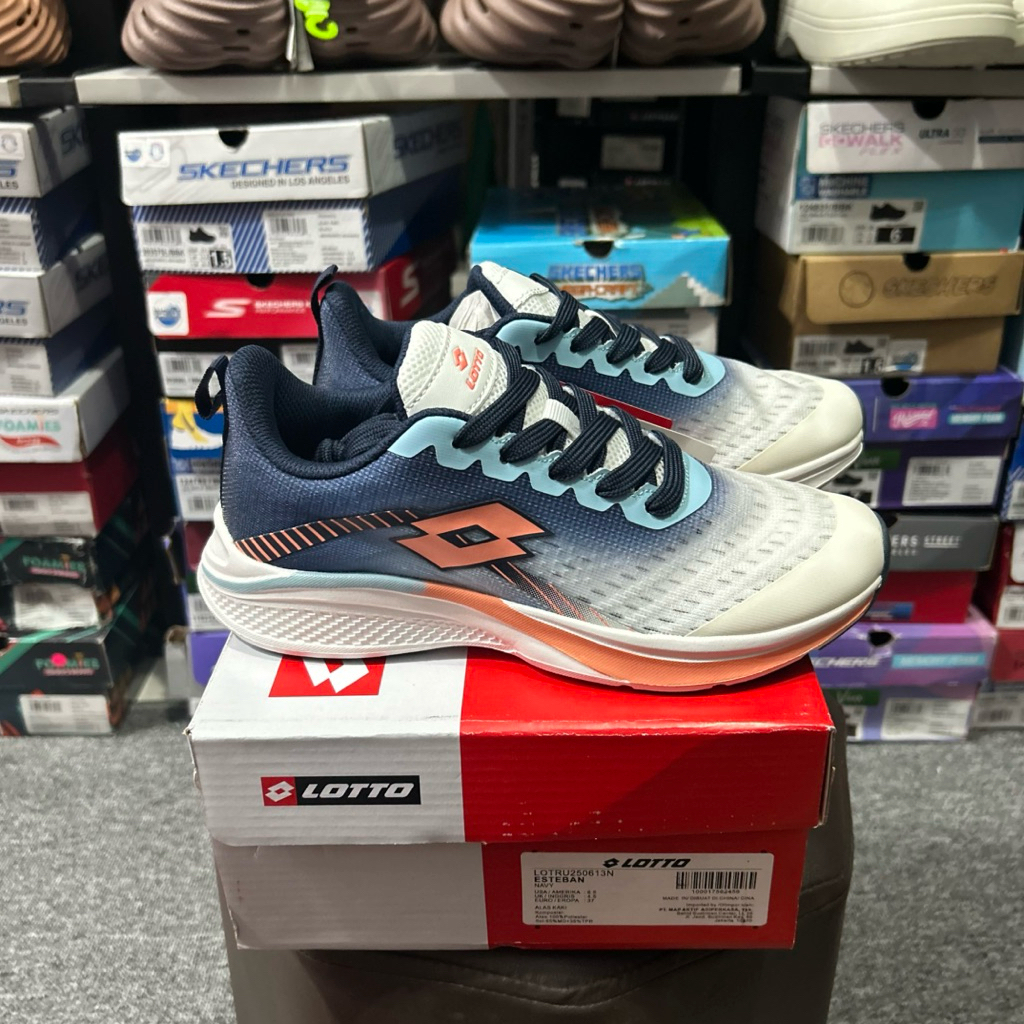 SEPATU LARI WANITA LOTTO ESTEBAN NAVY