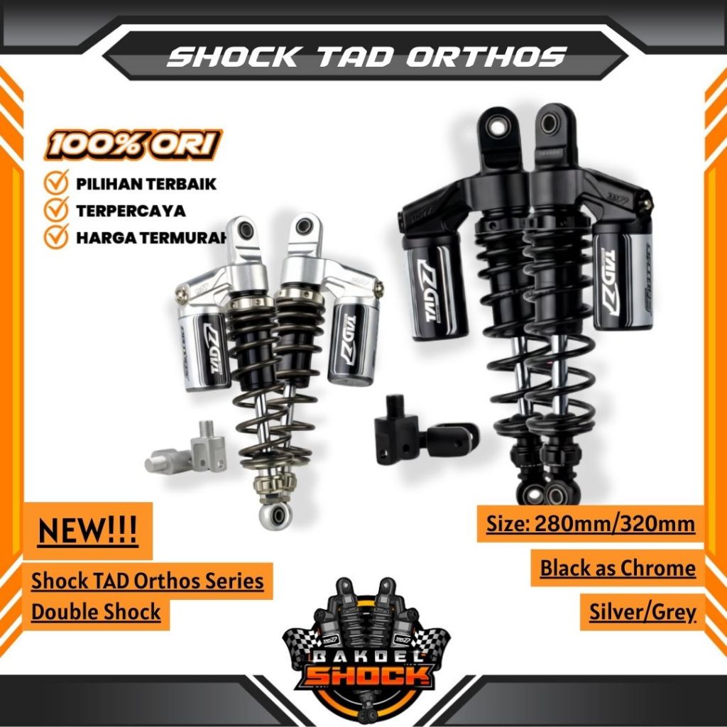 SHOCK TAD ORTHOS SERIES DOUBLE SHOCK DOUBLE MOUNTING 280MM/320MM