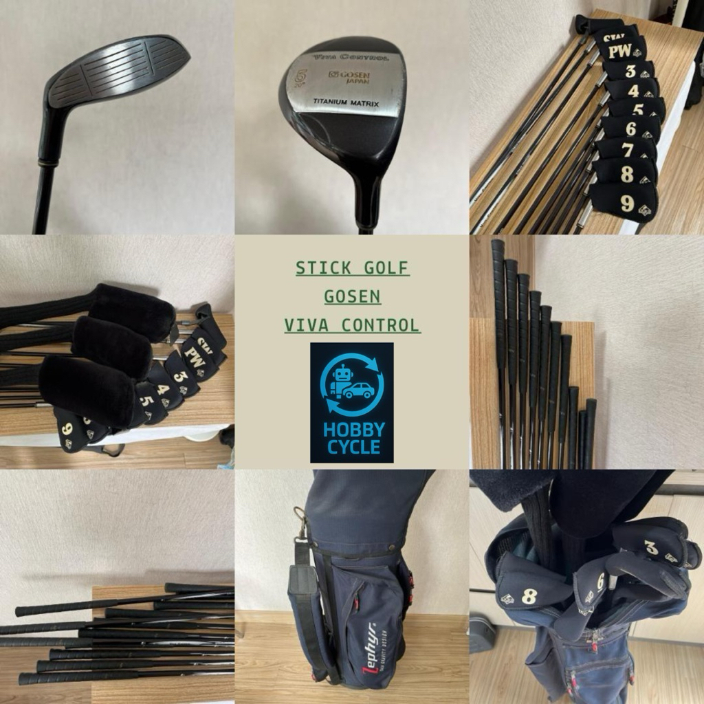 Stick Golf 1 Set Gosen Viva Control + Sarung & Tas Bekas Sport Olahraga