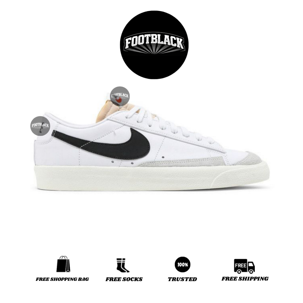 FOOTBLACK - Sneakers Nk Blazer Low Vintage 77 White Black 100% BNIB