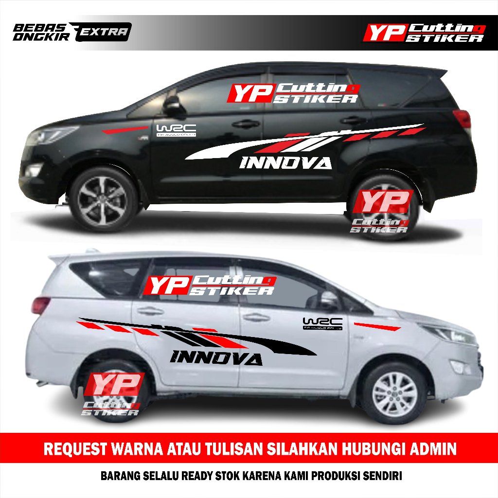 Sticker mobil toyota innova stiker list mobil innova wrc keren stiker mobil universal tahan lama