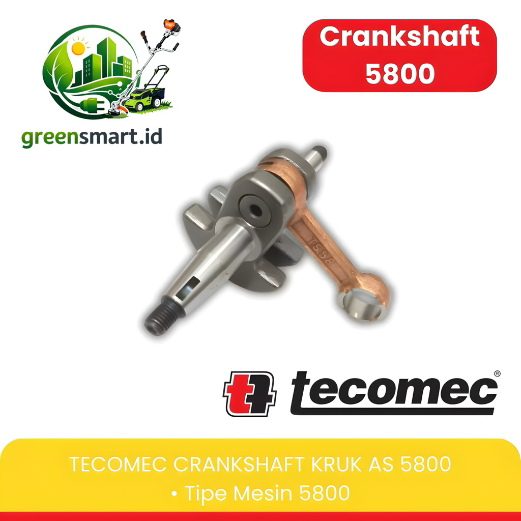 Crankshaft Chainsaw Tecomec 5800 Kruk as senso tecomec 5800 Askruk senso tecomec 58 ORIGINAL