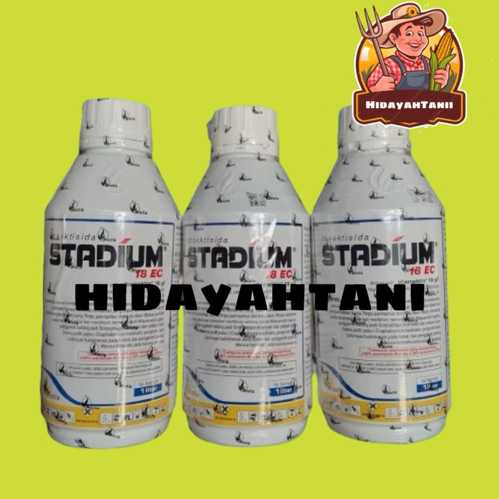 Stadium 1 Liter 18EC Insektisida Abamectin 18g/l Sundep Slendep Wereng Biotis Abacel Demolish
