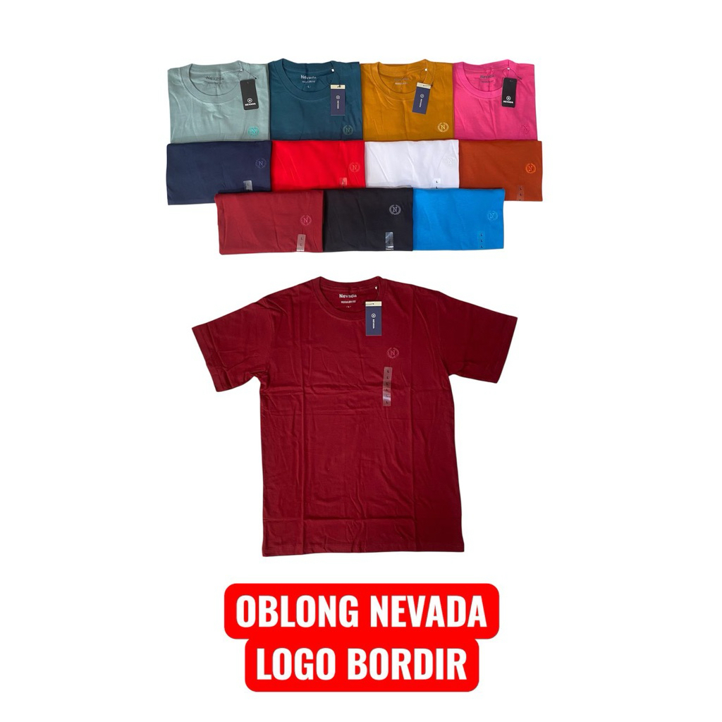 Kaos Oblong Nevada Unisex Bahan Cotton Combed 24’s