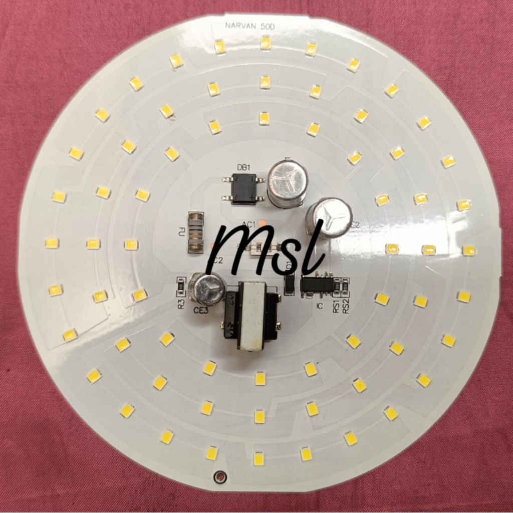 mesin lampu pcb led ac 50w 9v