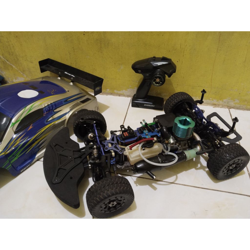 mobil remote rc engine nitro onroad 1/8